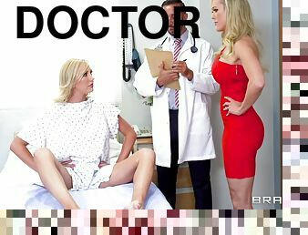 Doctor cures juicy bisexual chicks with a crazy threesome