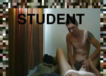 University Students First Sextape Playful Couple