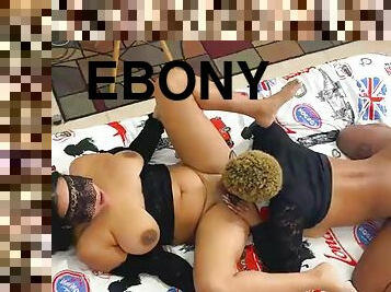 Khalessi 69 and Hot Ebony AMAZING Lesbo Tribbing Pussy Eating Sex NenaGamer