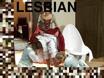 Lesbian cuties reveal sex secrets of the medieval past