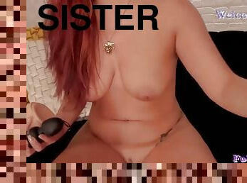 latino, webcam, hermana