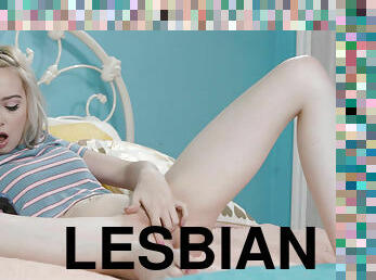 Lustful 18yo Lexi lesbian making out with stepmom Serene