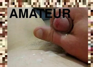 masturbation, amateur, ejaculation-sur-le-corps, ejaculation, solo