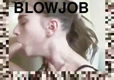 The best deep throat blowjob