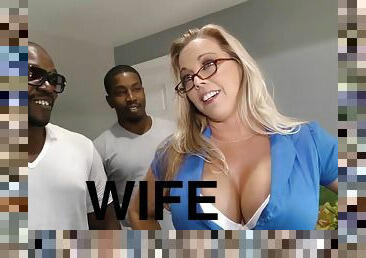 Landlords Curves Wife Collects the Rent