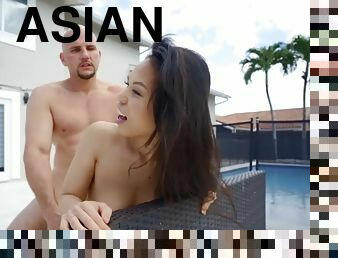 Big penis guy pounds petite Asian