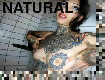 Inked hottie Lucy ZZZ fucked in the shower