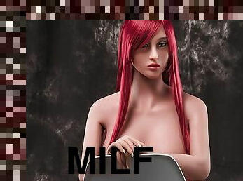 Anal Real Life Sex Doll Redhead MILF Babe