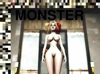 Hot sex in the sci-fi lab. A sexy girl gets fucked by an android monster