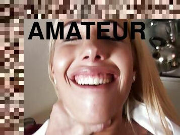 Blond Hair Girl Amateur Porn Fucks In Stockings 2 - Public Pickups
