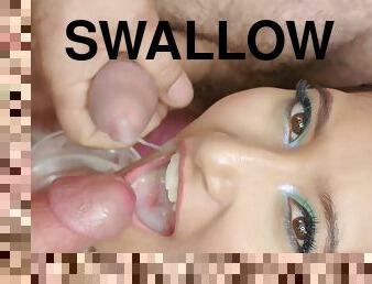 PremiumBukkake - Pris Angel swallows 101 huge cumshots