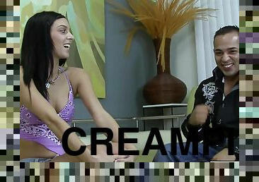 Stephanie Cane meets one of her biggest fans Frankie , and gives a fuck a fan prize ending in creampie.