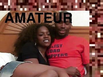 Amateur black couple Jordan Love and Doran W put on a show trying to go pro in the porn business.