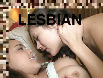 Hot babes Shyla Jennigs and Dillion Harper have amazing lesbian sex