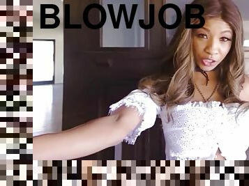 Hottest Blowjob From Naughty Black Girl Next Door