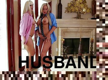 Olivia Austin and Holly Heart spend their day while the husbands are at work. An all girl lesbian day happens.