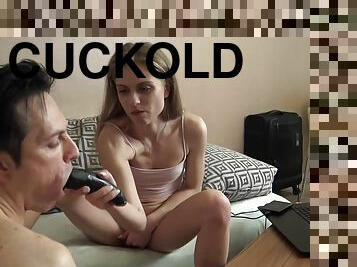 nasty teen slut humiliate cuckold with bbc masturbation to interracial videos