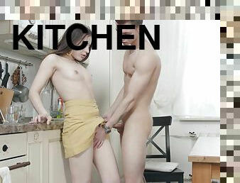 Dicking in the kitchen with a Russian darling - Regina Rich