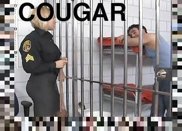 Nasty fucking in the prison with naughty cougar Krissy Lynn