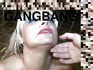 homemeade cum inside gangbang with german blonde