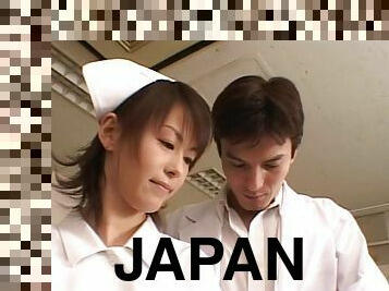 Naughty Japanese nurse giving a good rimjob - Konomi Sakura