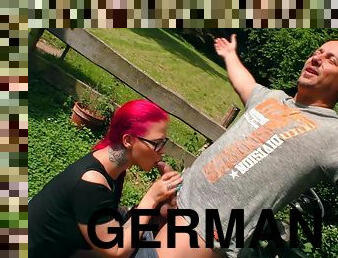 BIG ASS GERMAN AMATEUR REDHEAD MILF FUCK OUTDOOR