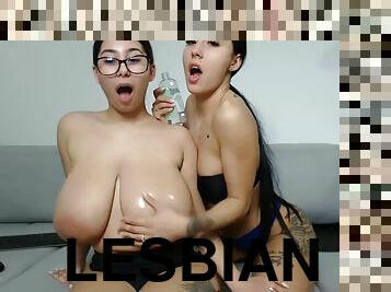 tetas-grandes, monstruo, lesbiana, latino, natural, pechugona, tetas