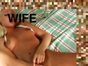 Blonde Slut Wife Is So Hot This Way And Make The Best Wet