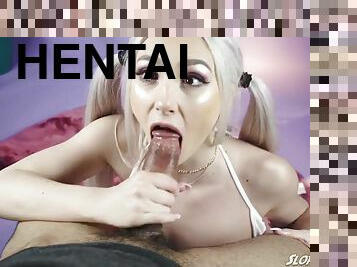 storatuttar, avsugning, tonåring, porrstjärna, pov, tofsar, ung18, blond, naturlig, hentai