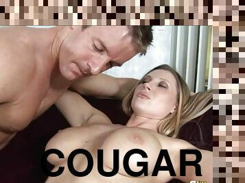 Big Tit Cougar Rides Penis Like Crazy