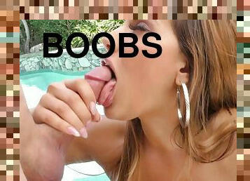 Fake boobs Latina Mercedes Carrera gets fucked hard by a stud
