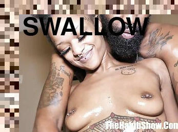 freaky raven swallows cant handle huge bbc ever suga slim