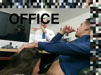 Office quickie with cum loving secretary Karlee Grey. HD video