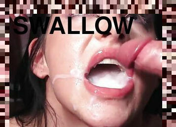 Barbie Esm swallows 54 huge mouthful cumshots