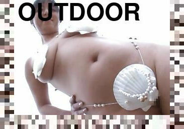 Outdoors fucking on the beach with natural boobs Ryoko Murakami