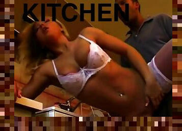 Dutch Sex In The Kitchen With Blondie Lovely Woman
