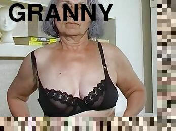Homemade granny compilation of hairy pussies drilled with sex toys