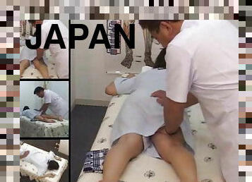 Spy cam in Japanese massage salon