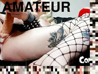 Bowsette - amateur cosplay dildo sex on webcam
