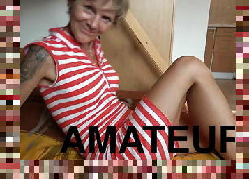 ulkotiloissa, julkinen, amatööri, isoäiti-granny, kova-seksi, pari, pov, tsekki, metsä