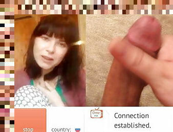 Flash dick on webcam for Russian girl