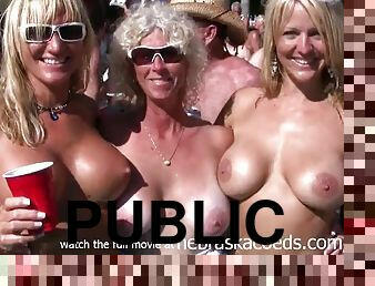 naked pool party key west florida real vacation video - public