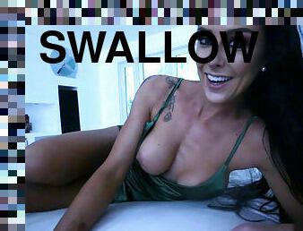Load swallowing stepmom jerked me off this one night