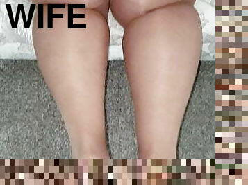 Fat wife in pantyhose