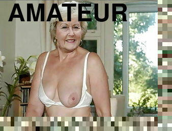 amateur, granny, maison, compilation, solo