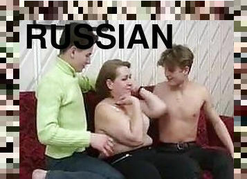 Two Russian students fuck granny instead of paying housing