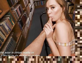 Silent fuck in the library