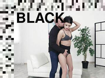 Hardcore anal sex on the floor with flirtatious Nicol Black