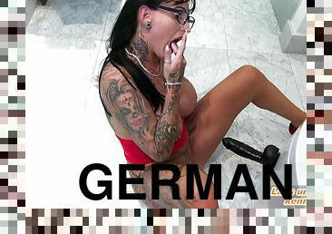 German big tits tattoo femdom milf masturbate until orgasm