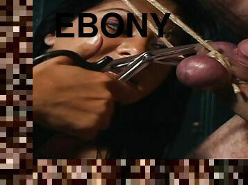 ebony, bdsm, fetišistické, bolesť, brutálne, zväzovanie, ženská-dominancia